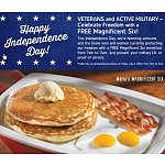 Marie Callender's - Free Breakfast for Veterans &amp; Military on July 4, 2014