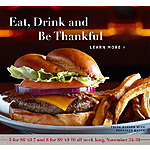 Fleming's Steakhouse - Prime Bacon Cheeseburger &amp; Fries for $6 in Bar All Night through Nov. 30, 2014