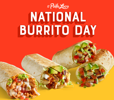 El Pollo Loco BOGO Free Burrito for National Burrito Day, April 4, 2024