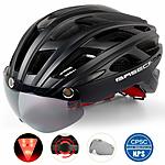 Adult Bike Helmet with Visor and LED light (various colors) by Basecamp Cycling for $22.49 (25% off)