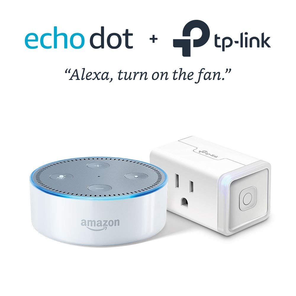 Echo Dot (2nd Generation) - White + TP-Link Smart Plug Mini For $24.99