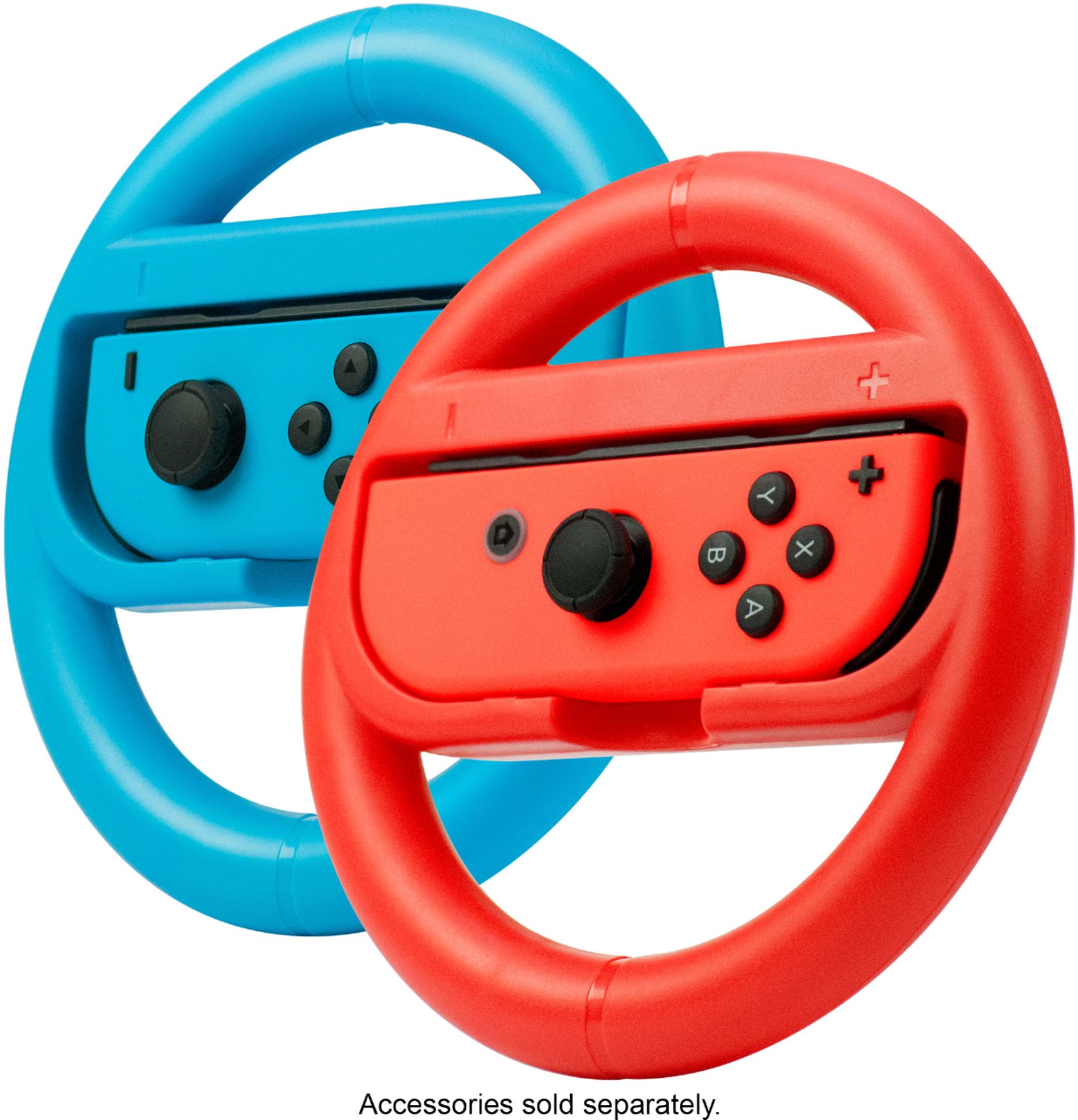 Joy Con Racing Wheel Rocketfish Two Pack For Nintendo Switch & Switch OLED - Red/Blue $5.99 @ Best Buy + Free PU