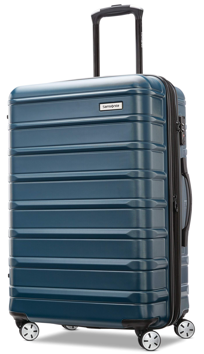 Amazon.com | Samsonite Omni 2 Hardside Expandable Luggage with Spinner Wheels, Checked-Medium 24-Inch, Nova Teal | Suitcases $81.16