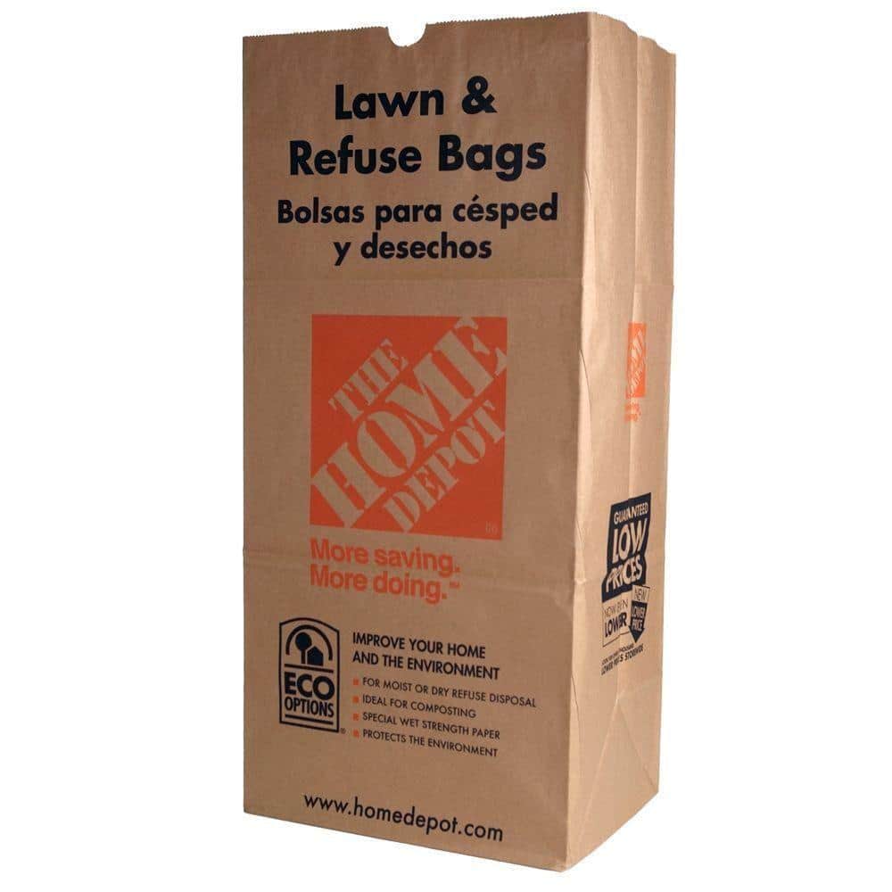 The Home Depot 30 Gal. Paper Lawn and Leaf Bags - 5 Pack $2.67