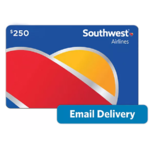 Southwest Airlines $250 Email Delivery Gift Card $229.38