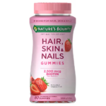 2 pack Nature's Bounty Optimal Solutions Hair, Skin &amp; Nails Gummies with Biotin 80 Ct $6.99