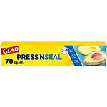 Amazon has Glad Press'n Seal Plastic Food Wrap - 70 sq ft Roll - $3.05