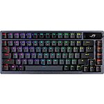 ASUS ROG Azoth 75% Wireless DIY Custom Gaming Keyboard, OLED Display, Three-Layer Dampening, Hot-Swappable ROG NX Red Switches &amp; Keyboard Stabilizers, PBT Keycaps, RGB-Bl - $160