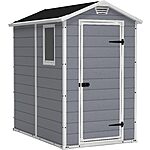 4' x 6' Keter Manor Resin Storage Shed (Gray and White) $375 + Free Shipping