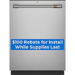 Cafe Top Control 24-in Built-In Dishwasher With Third Rack (Stainless Steel) ENERGY STAR, 45-dBA | CDT805P2NS1 $356