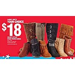 Navy Exchange Black Friday: Pierre Dumas Boots for Ladies' - Select Styles for $18.00
