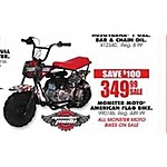 Blains Farm Fleet Black Friday: Monster Moto American Flag Bike for $349.99