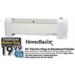 Farm and Home Supply Black Friday: HomeBasix 30&quot; Electric Plug-In Baseboard Heater for $19.99