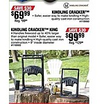 Northern Tool and Equipment Black Friday: Kindling Cracker Firewood Kindling Splitter for $69.99
