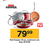 Kohl's Black Friday: Red Copper 10-pc Cookware Set for $79.99
