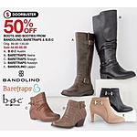 Belk Black Friday: Bandolino, Baretraps &amp; B.O.C Boots &amp; Booties - 50% Off