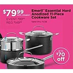 Bed Bath &amp; Beyond Black Friday: Emeril Essential Hard Anodized 11-pc Cookware Set for $79.99