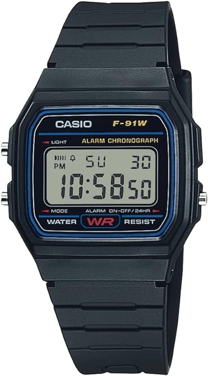 Amazon.com: Casio F91W-1 Classic Resin Strap Digital Sport Watch, Black : Clothing, Shoes & Jewelry