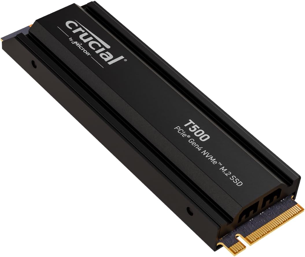 crucial t500 2tb with heat sink $155