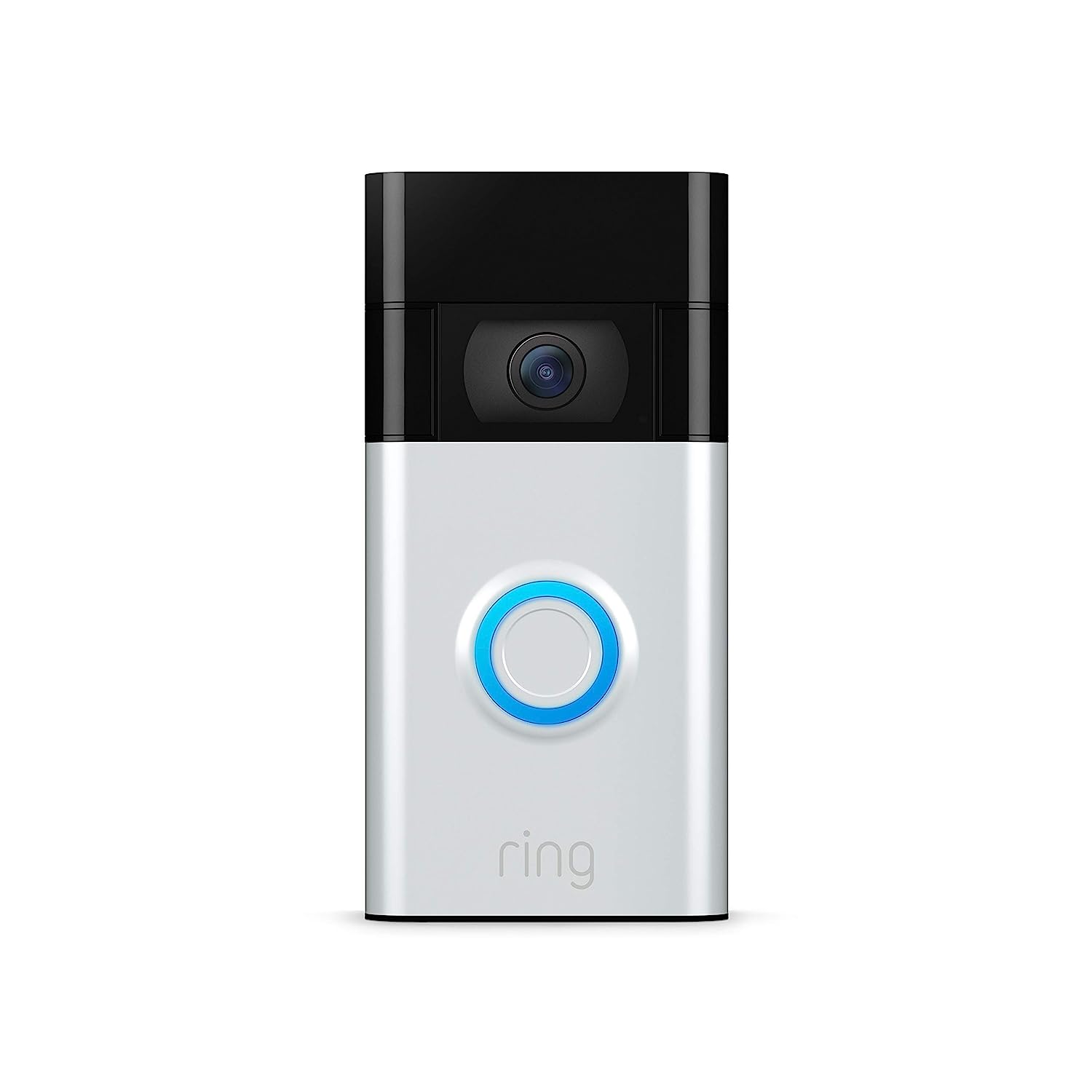 Ring Video Doorbell - 1080p HD video, improved motion detection, easy installation – Satin Nickel - $60
