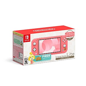 Nintendo Switch Lite Animal Crossing New Horizons Bundle 25