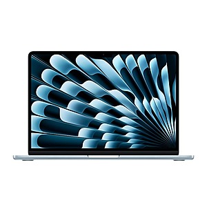 Apple MacBook Air 13" MC6U4LL/A (Early 2025) 13.6" Laptop Computer - Sky Blue; Apple M4 10-Core CPU; 16GB Unified 512 GB SSD- Micro Center $1019.99