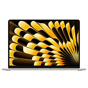 Apple MacBook Air: 15", M4, 24GB RAM, 512GB SSD, Starlight $1375.85