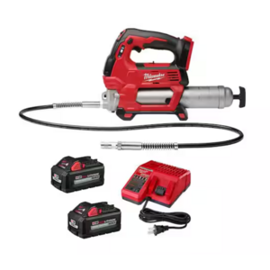 Grease Gun & 2-Count Milwaukee M18 6Ah High Output Battery Kit w/ Charger $299