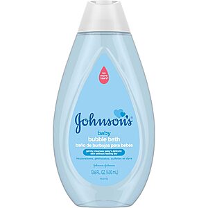 13.6-Oz Johnson's Baby Dye-Free Bubble Bath $2.79 w/ S&S + Free Shipping w/ Prime or on $35+