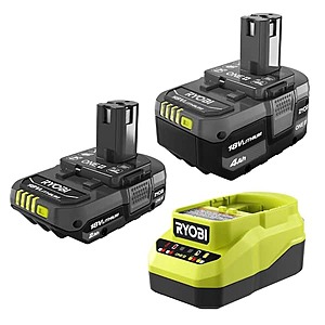 Buy Ryobi ONE+ 18V Lithium-Ion Starter Kit Get Free Tool $99