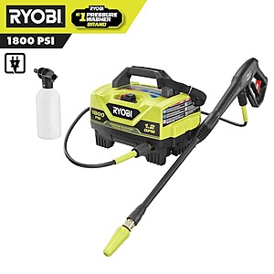 RYOBI 1800 PSI 1.2 GPM Cold Water Corded Electric Pressure Washer  YMMV on clearance $40.02