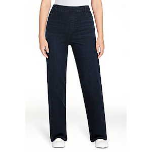 Time and Tru Women's High Rise Straight Leg Denim Jegging (Select Sizes, Dark Wash) $4