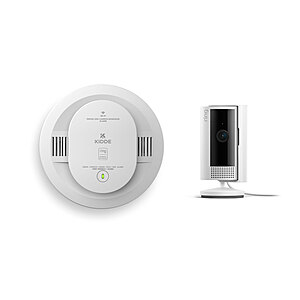 KIDDE Battery Smart Smoke & Carbon Monoxide Alarm + Ring Indoor Cam (2nd Gen) $35 + Free S&H