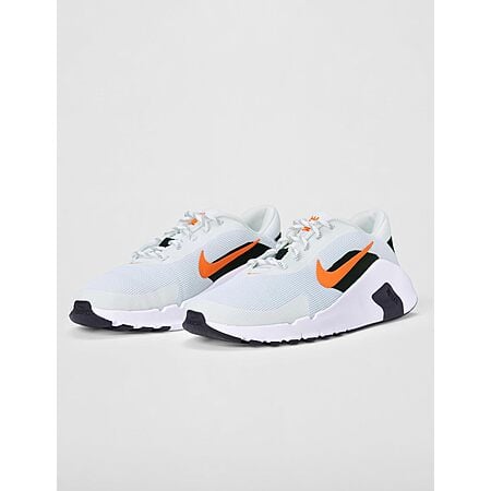 Nike Men's Flex Train Workout Shoes, White/Safety Orange-Black for $48.97