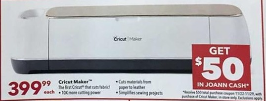 Cricut Maker Machine Black Friday Sale