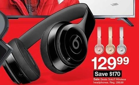 Target Black Friday: Beats Solo³ Wireless Headphones for $129.99