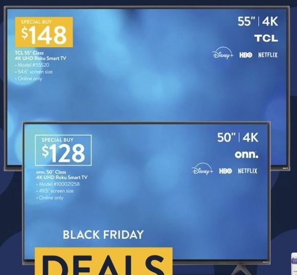 Walmart Black Friday 55 Tcl 55s20 2160p 4k Uhd Roku Tv For 148 00