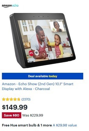 echo show 2nd generation best buy