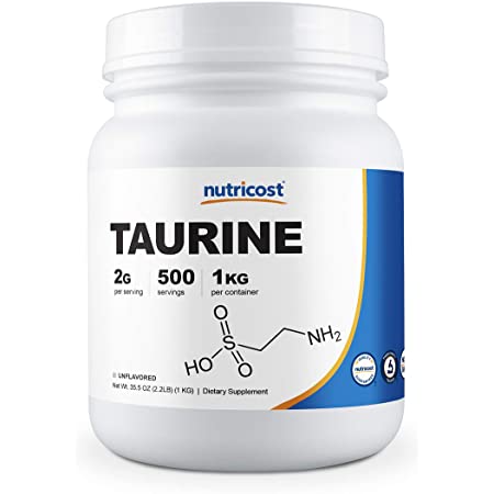 Nutricost Taurine Powder (1KG) - 500 Servings -$15.96 with S&S