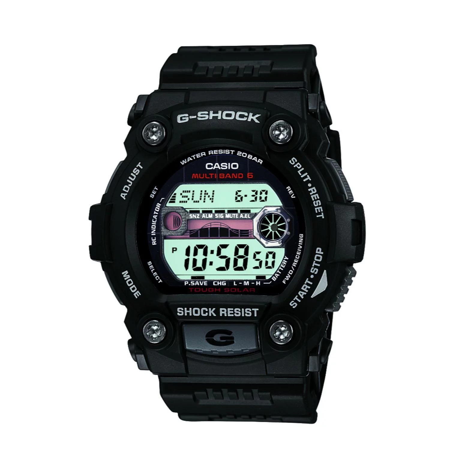 Casio Men's G-Shock Tough Solar Atomic Watch $56.14 + Tax + Free Shipping