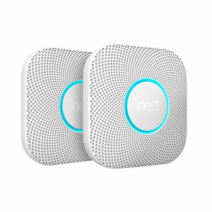 Costco Members 2 Pk Nest Protect Wired Or Battery Powered Smoke Detector 169 99 Free S