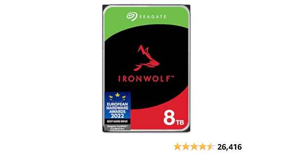 Seagate IronWolf 8TB NAS Internal Hard Drive HDD  - $139.99
