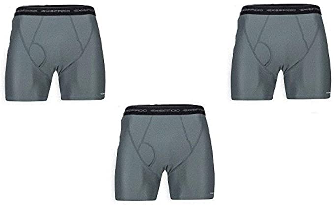 ExOfficio Men's Give-N-Go Boxer Brief 3 Pack - ONLY CHARCOAL S, M and XL $25.28