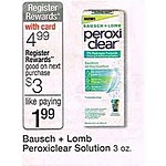 Bausch + Lomb Peroxiclear Solution with Card for $4.99