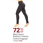 Groupon Black Friday: Bally Fitness Women's Tummy-Control Leggings - 72% Off