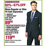 Boscov's Black Friday: Mens Regular or Slim Fit Suit Separates From Adolfo, Kenneth Cole, Tommy Hilfiger and More for $89.98 - $119.98