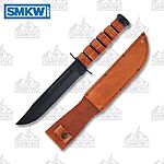 KA-BAR USSF Space-Bar 7" Knife w/ Leather Sheath + Bonus Money Clip $55 + Free Shipping