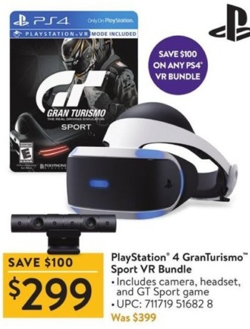 Walmart Black Friday: PlayStation 4 GranTurismo Sport VR Bundle for $299.00 - 0