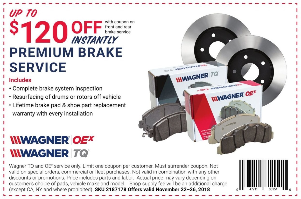 Pepboys Promo Code >> Pep Boys Black Friday Wagner Oex Or Tq Premium Brake Service On Pepboys Promo Code >> Pep Boys Black Friday Wagner Oex Or Tq Premium Brake Service On