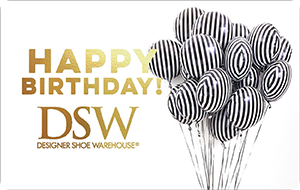 Dsw discount gift card store